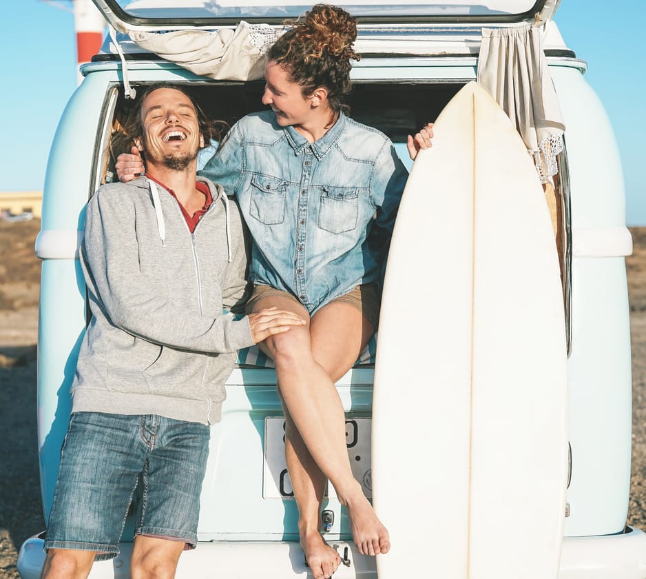 Couples stays in Cornwall, South West England, UK