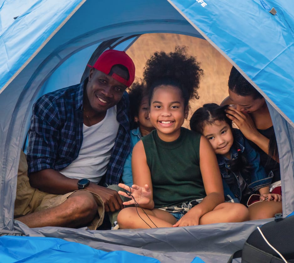 Families stays in Devon, South West England, UK
