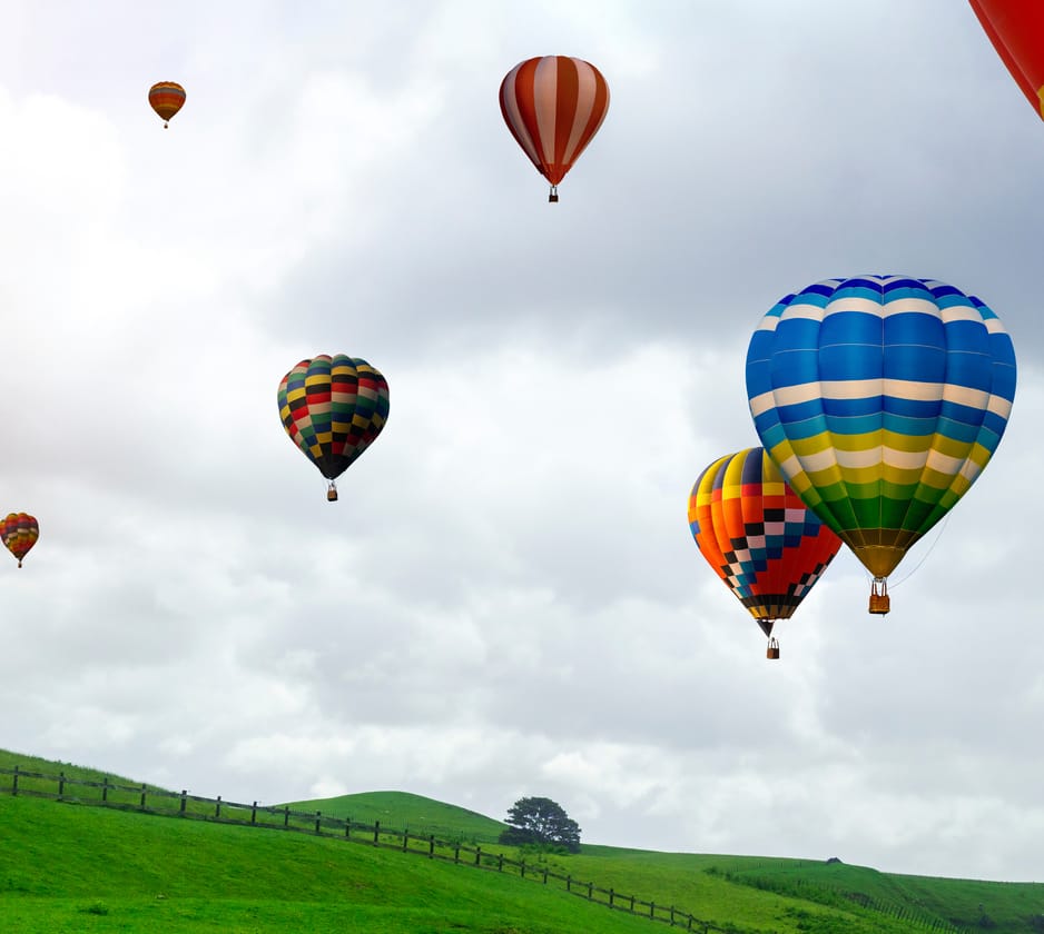 Hot Air Ballooning in Wiltshire, South West England, UK