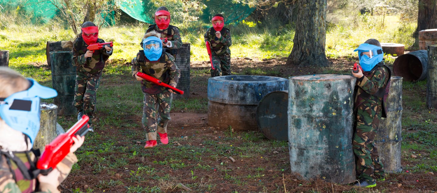 Paintballing and Laser Tag