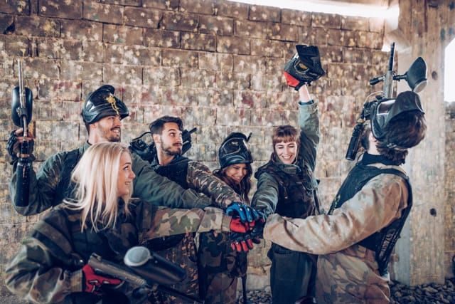 Paintballing and Laser Tag