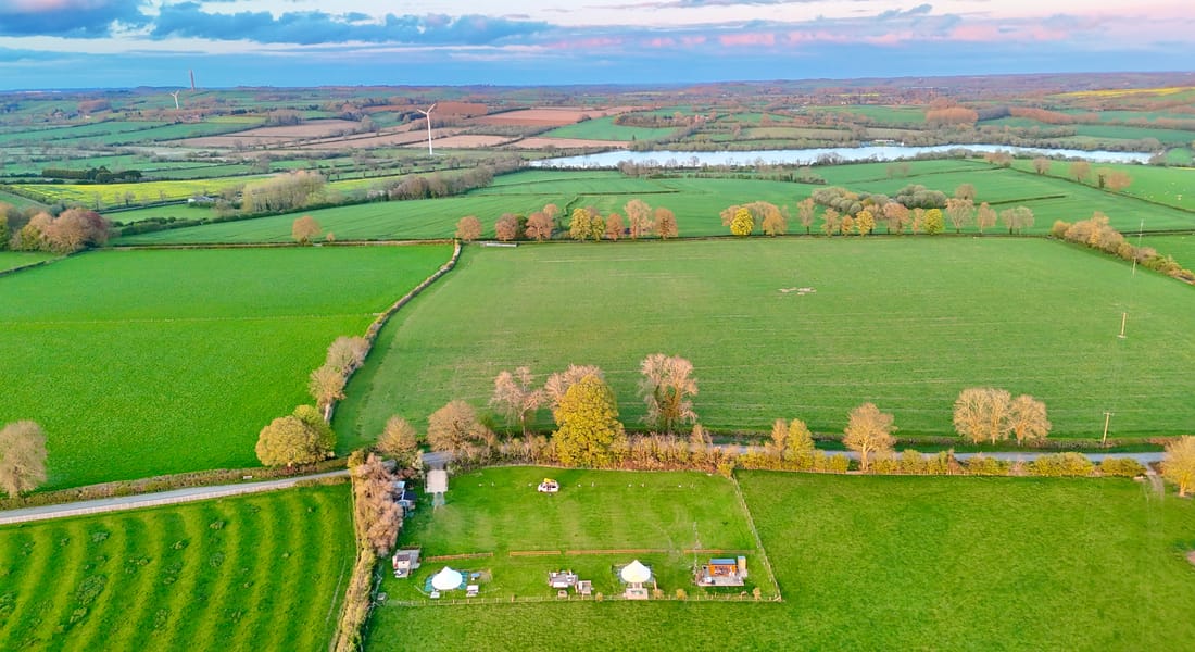 Aerial view of the site