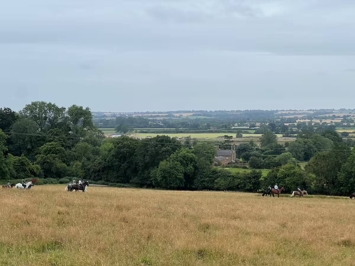 View across the fields
