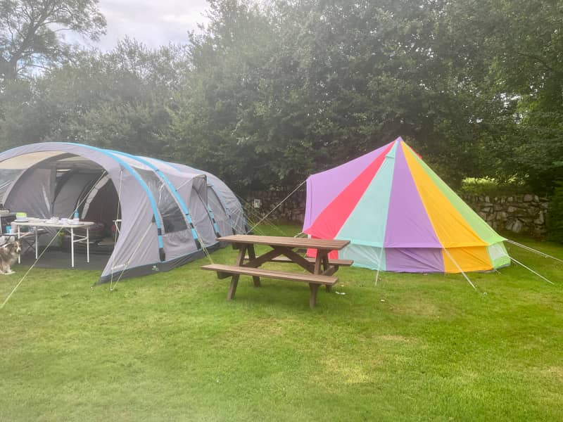 Grass Tent Pitch