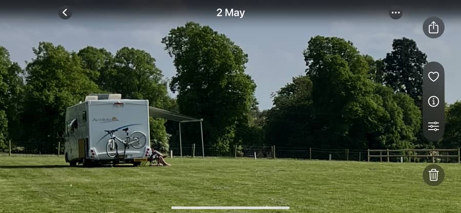 Non-electric Grass Touring Pitch (sloping, members only)