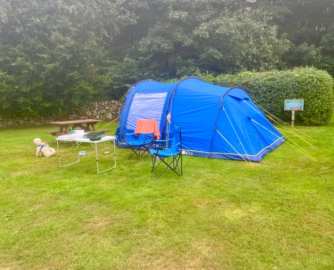 Grass Tent Pitch