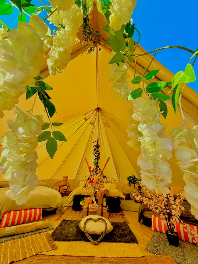 Superior Premium Bell Tent 7m x 7m – Sleeps 8 ( new for 2026 )