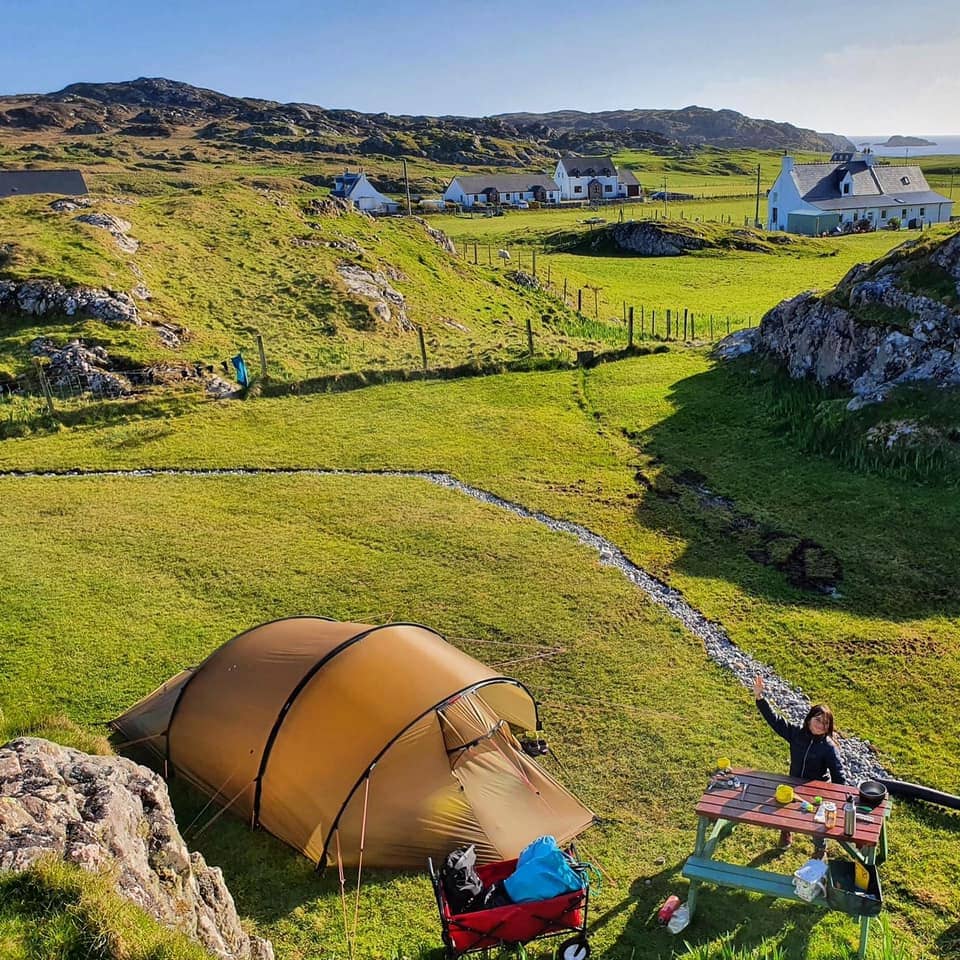 Non-Electric Grass Pitch at Isle Of Iona Campsite ( Cnoc Oran )
