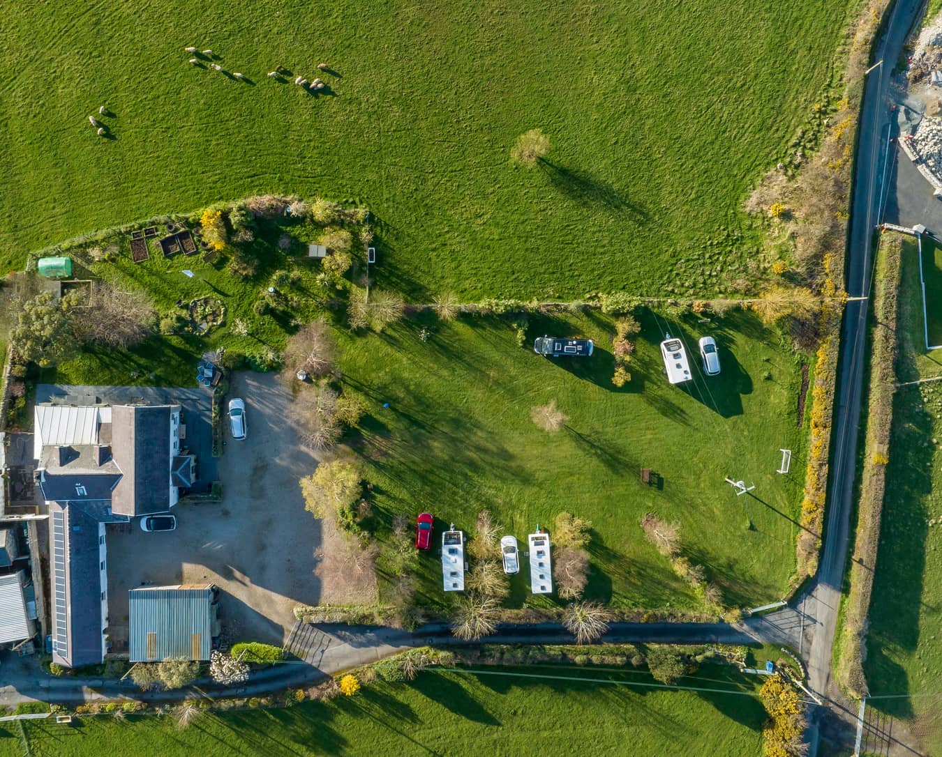 Electric Grass Pitch at Cefn Eithin Holidays
